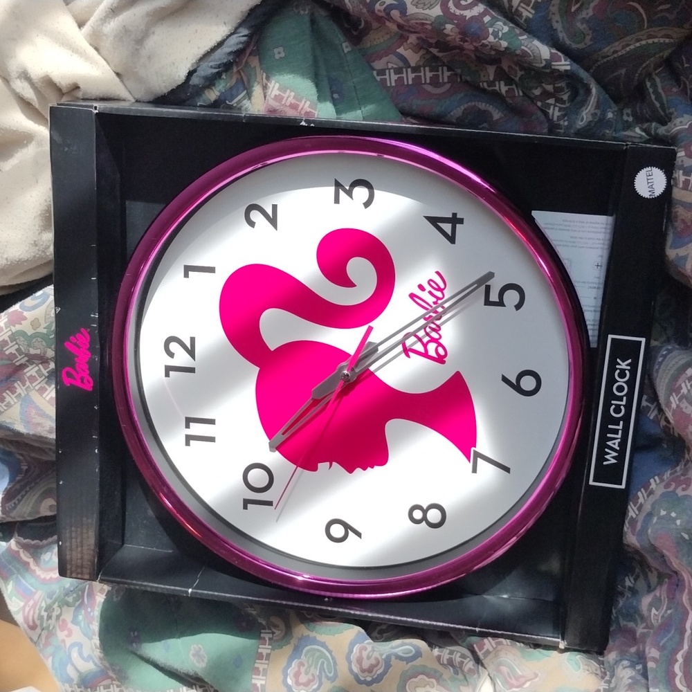Barbie Analog Display Wall Clock